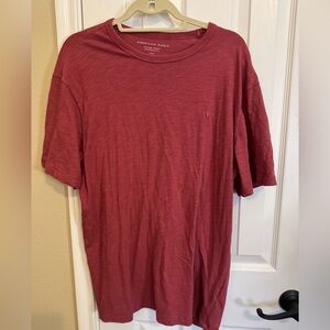 American Eagle Outfitters Super Soft Standard Fit Men's Burgundy Tee size L